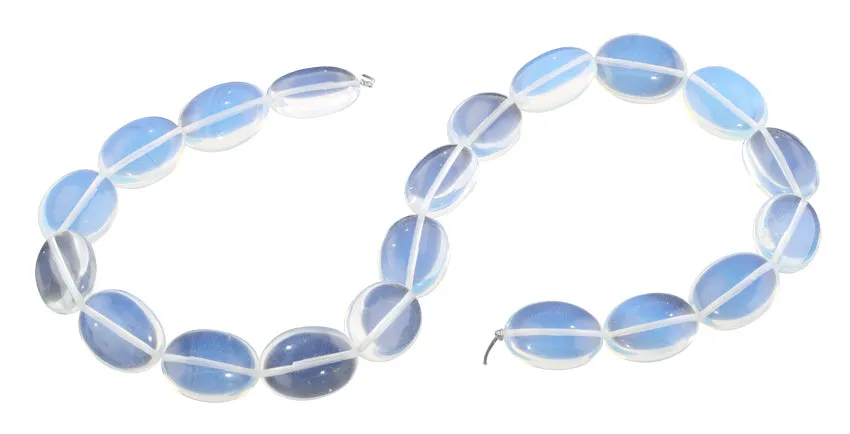 15x20MM Transparent Opalite Glass Oval Gemstone beads