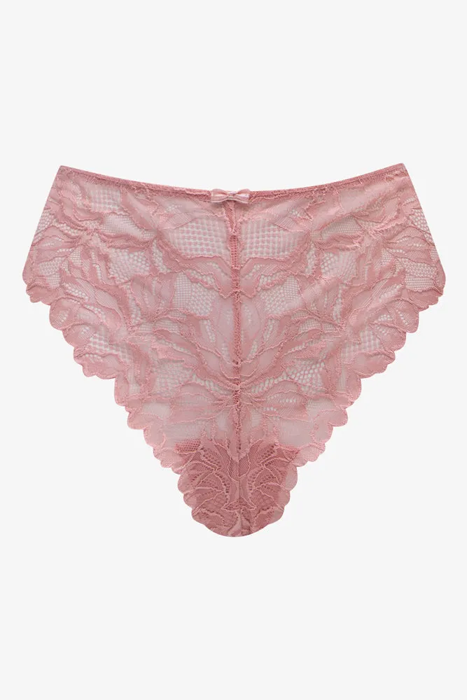2 Pack Lace Thongs Black & Pink