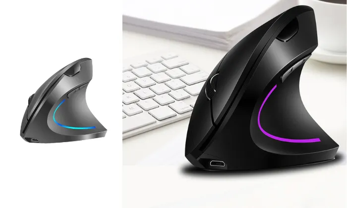 2.4G Wireless Vertical Mouse Rechargeable