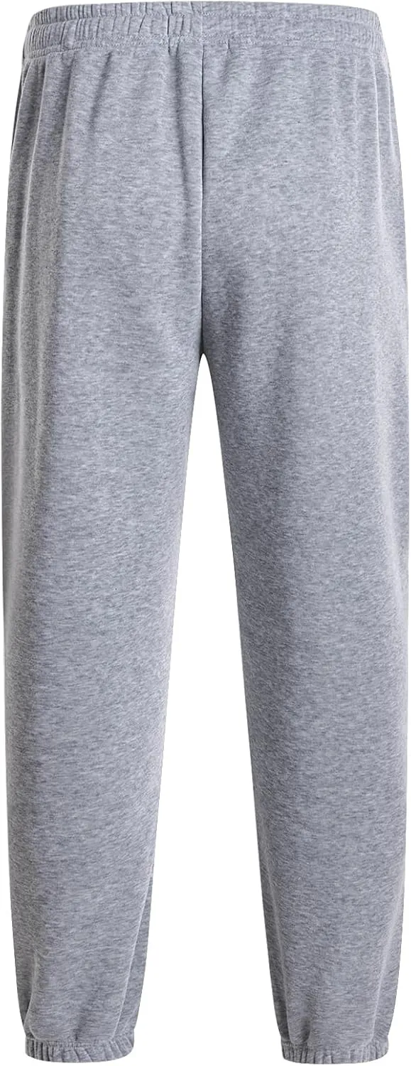 3 Pack of Jogger Mens Fleece Active Athletic Workout Sweatpants for Men Elastic Waist Drawstring