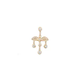 4 SOPHIA DIAMOND   FLYING BIRD DROP STUD