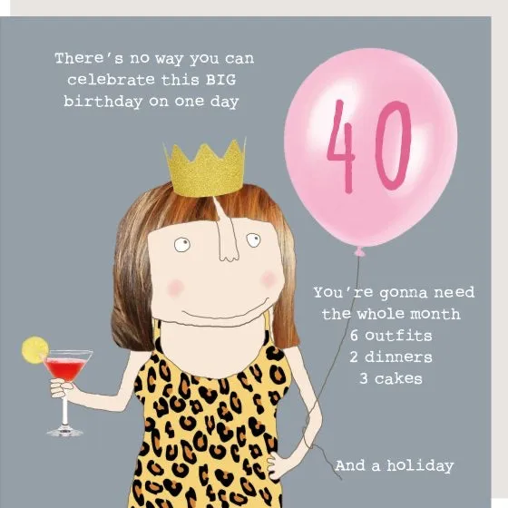 40 Bday Card