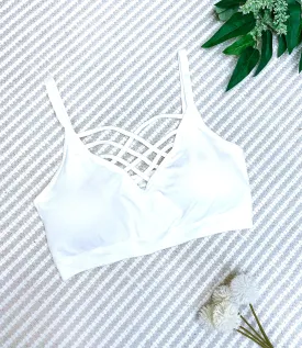 #615 White Bralette