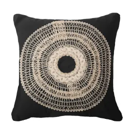 African Armour Black Medium Cushion 50 x 50 cm