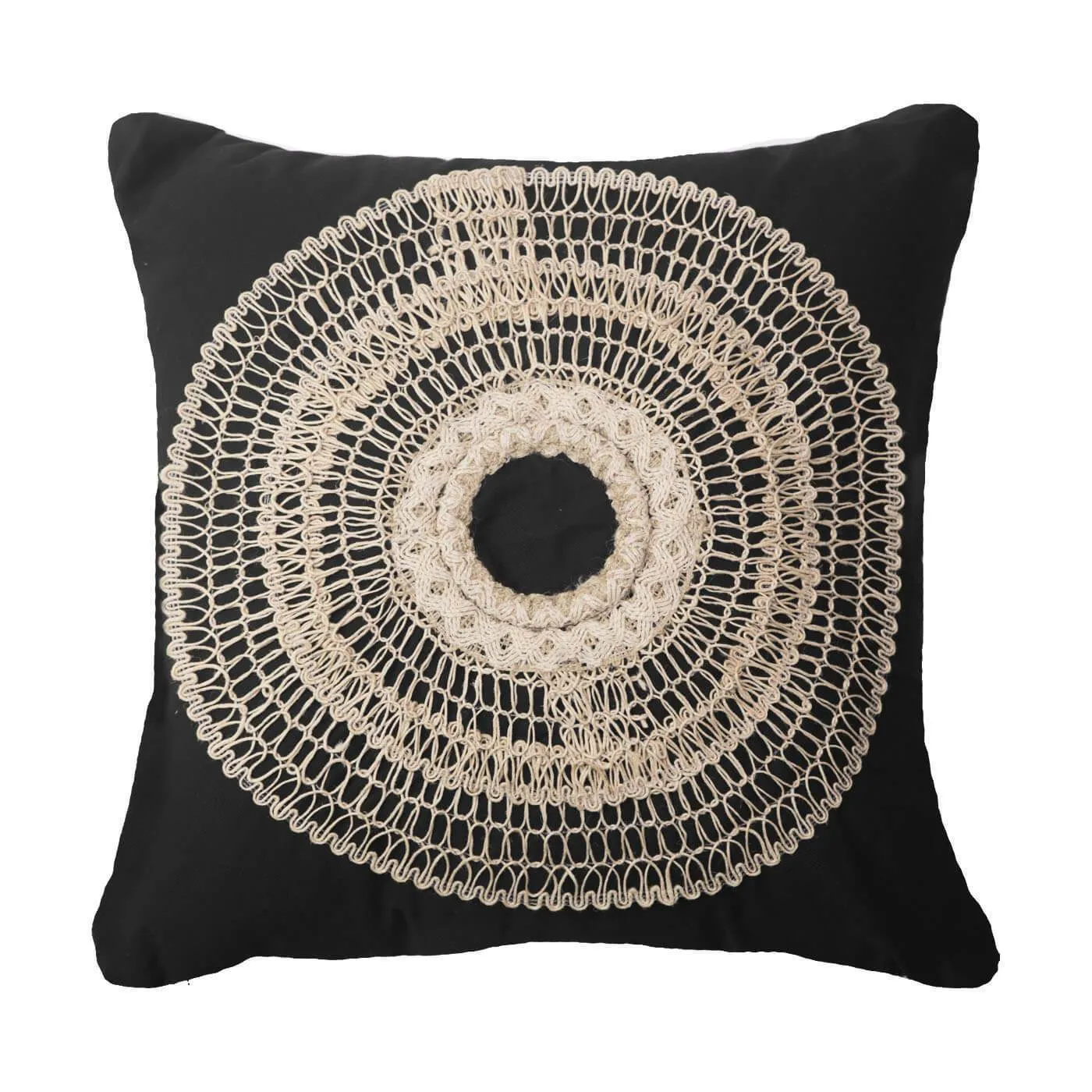African Armour Black Medium Cushion 50 x 50 cm