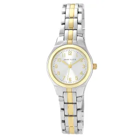 Anne Klein Two-Tone Band Silver Dial Women's Watch - 105491SVTT