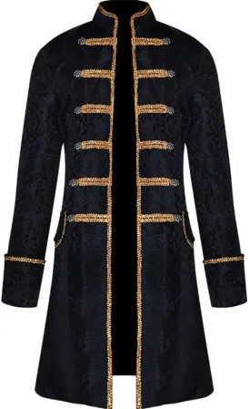 Apocrypha Mens Vintage Tailcoat Jacket Goth Long Steampunk Victorian Frock Coat