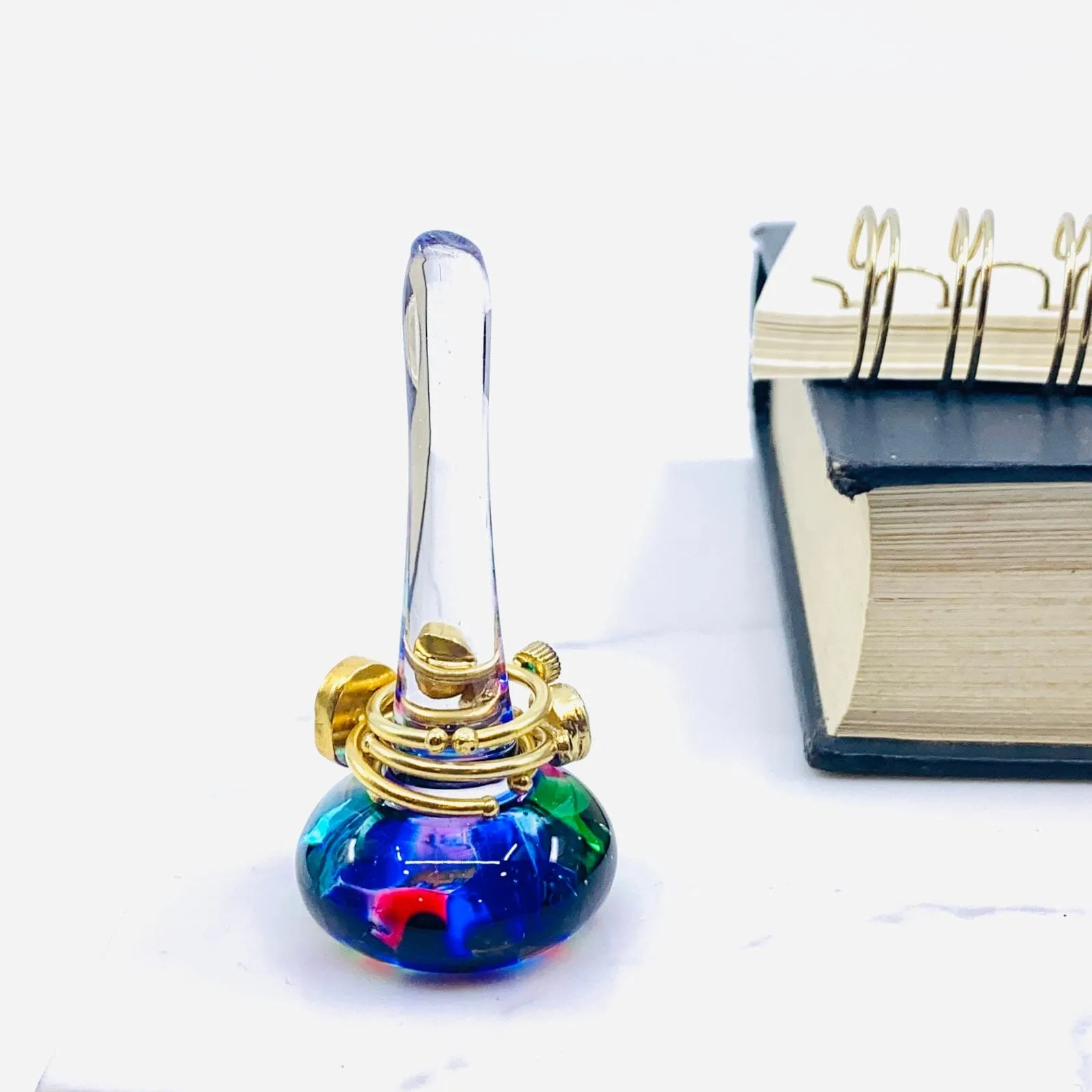 Artisan Glass Ring Holder, 12 Confetti