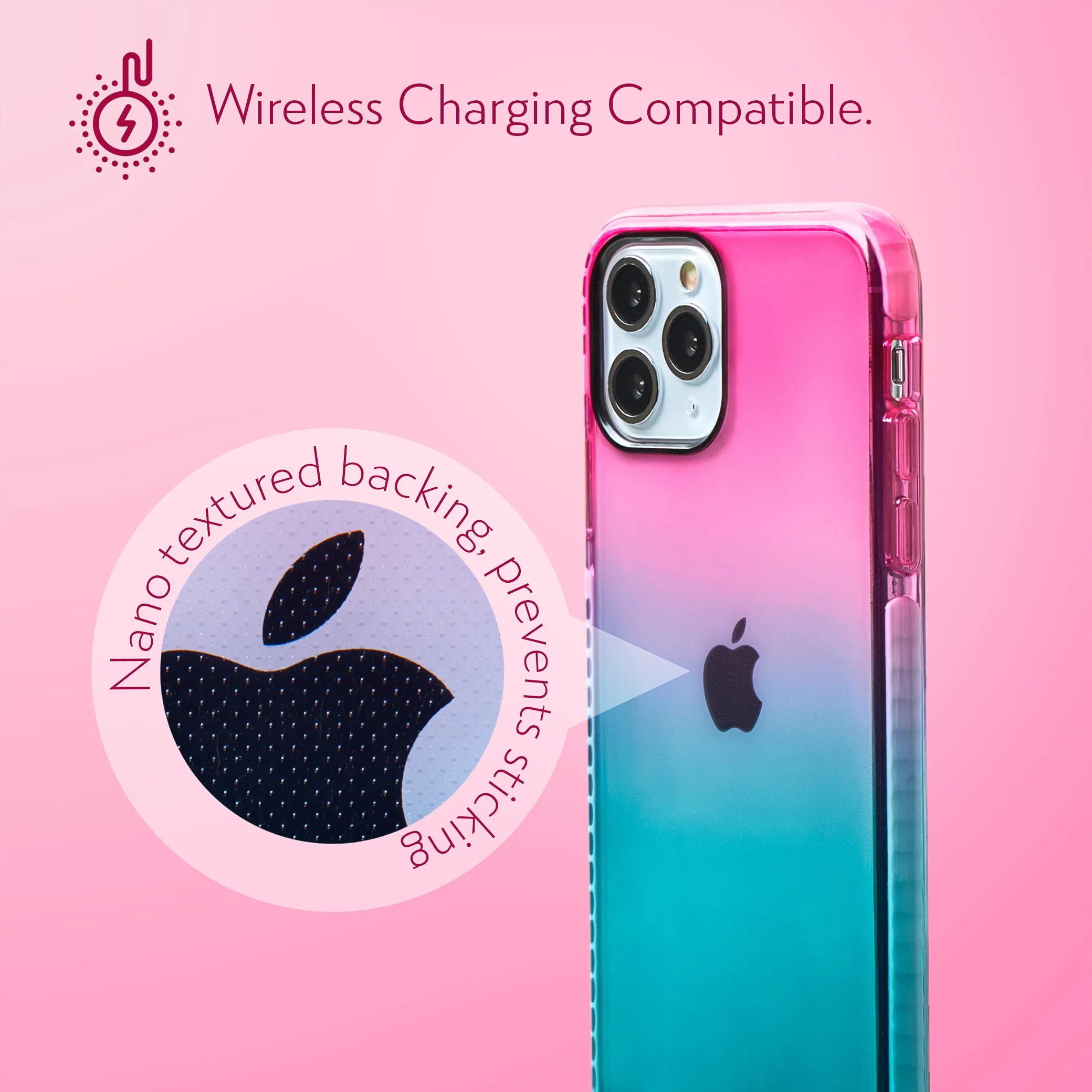 Barrier Case for iPhone 11 Pro - Blue n Pink Gradient Sunset