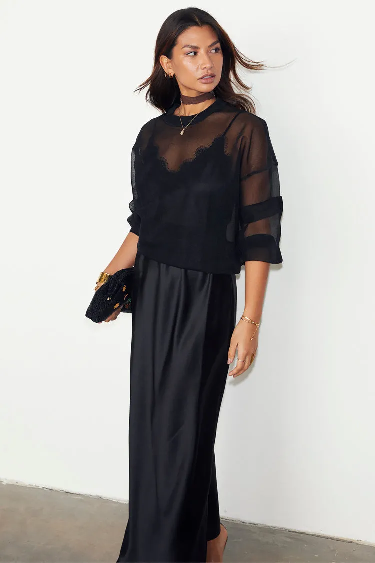 Black Lace Asha Dress