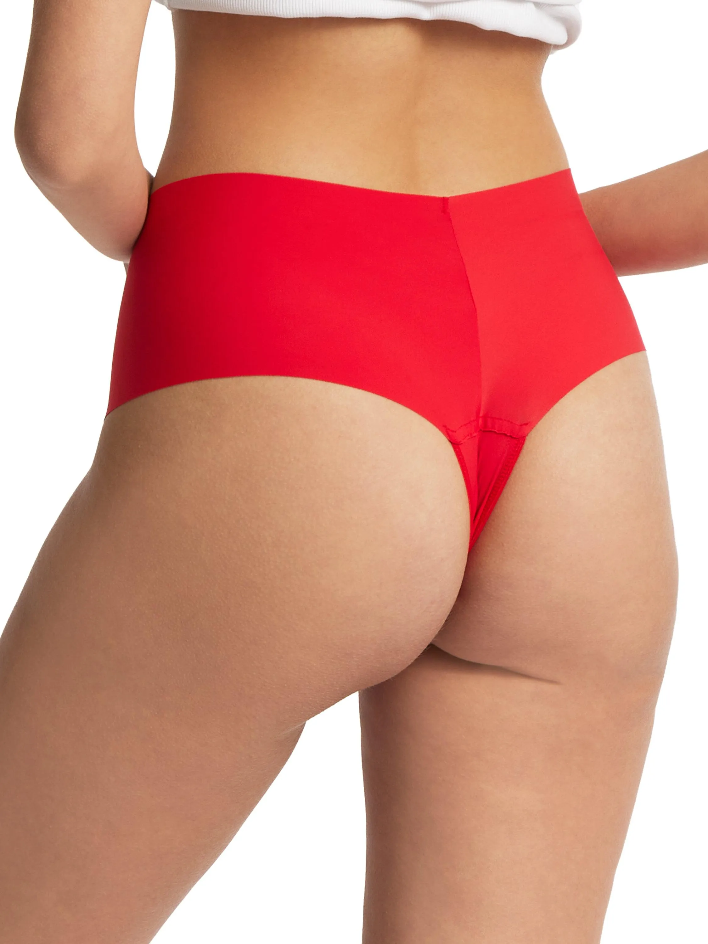BreatheSoft® High Rise Thong Sleigh Queen Red