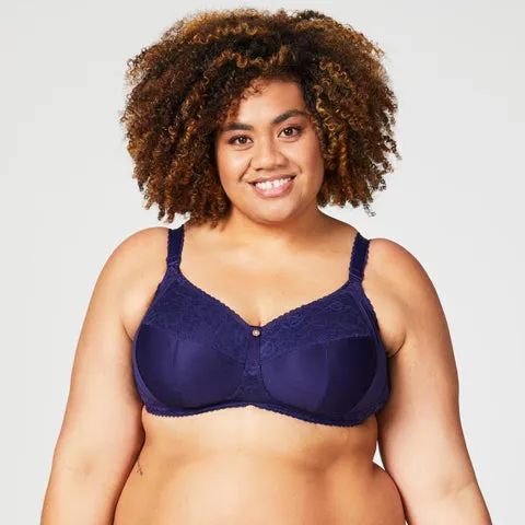 Cake Tea Wireless Nursing Bra Navy