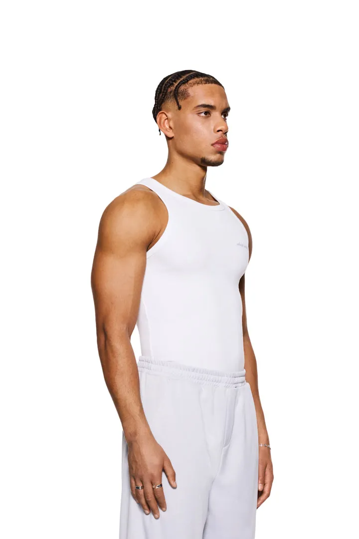 CC Fine Rib Tanktop White