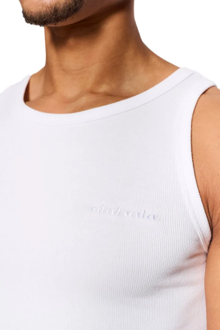CC Fine Rib Tanktop White
