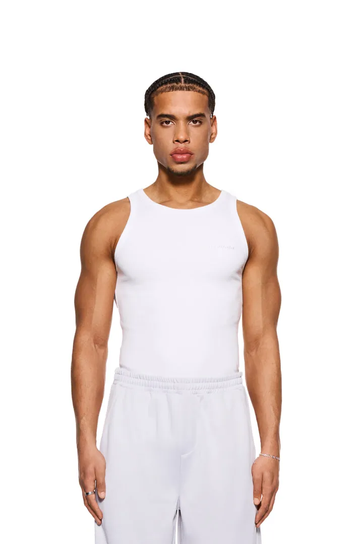 CC Fine Rib Tanktop White