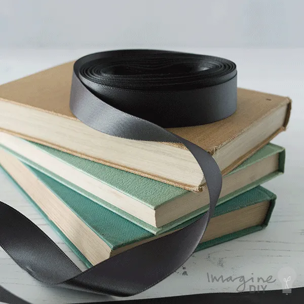 Charcoal Grey Satin Ribbon