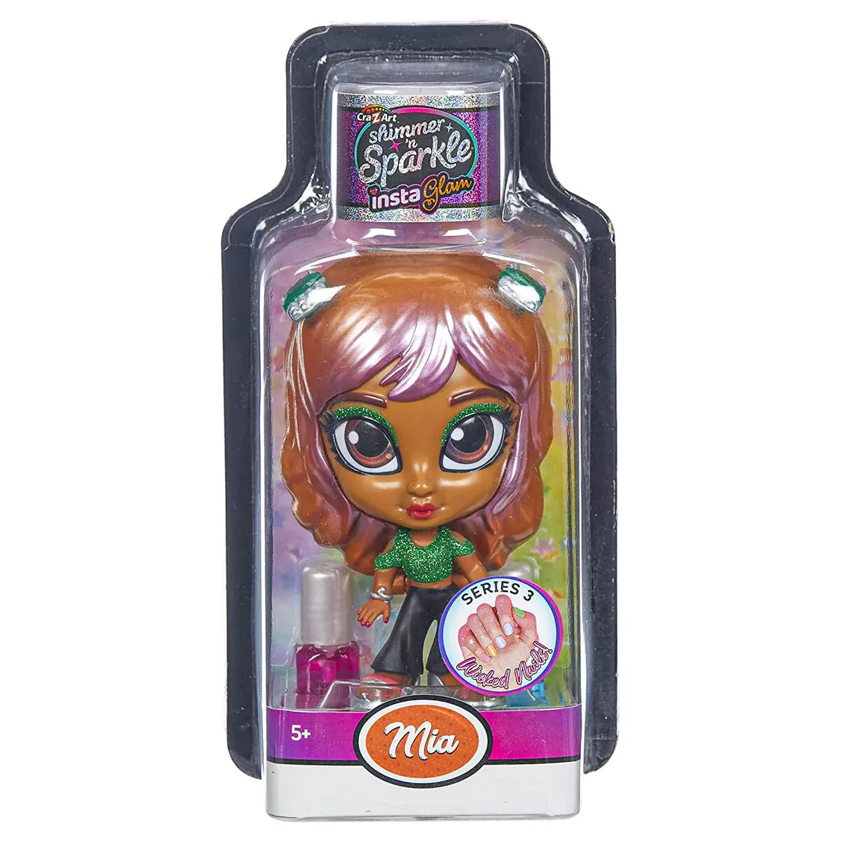 CraZart Shimmer 'n Sparkle InstaGlam Series 3 Wicked Nails Mia Doll