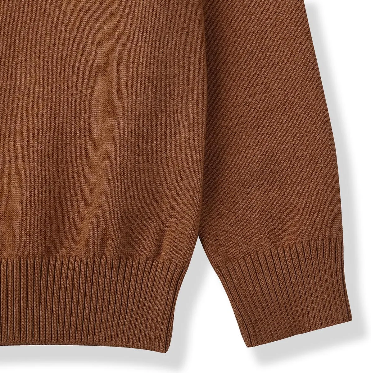CUNYI Boys' Long Sleeve Crew Neck Cotton Pullover Knit Sweater