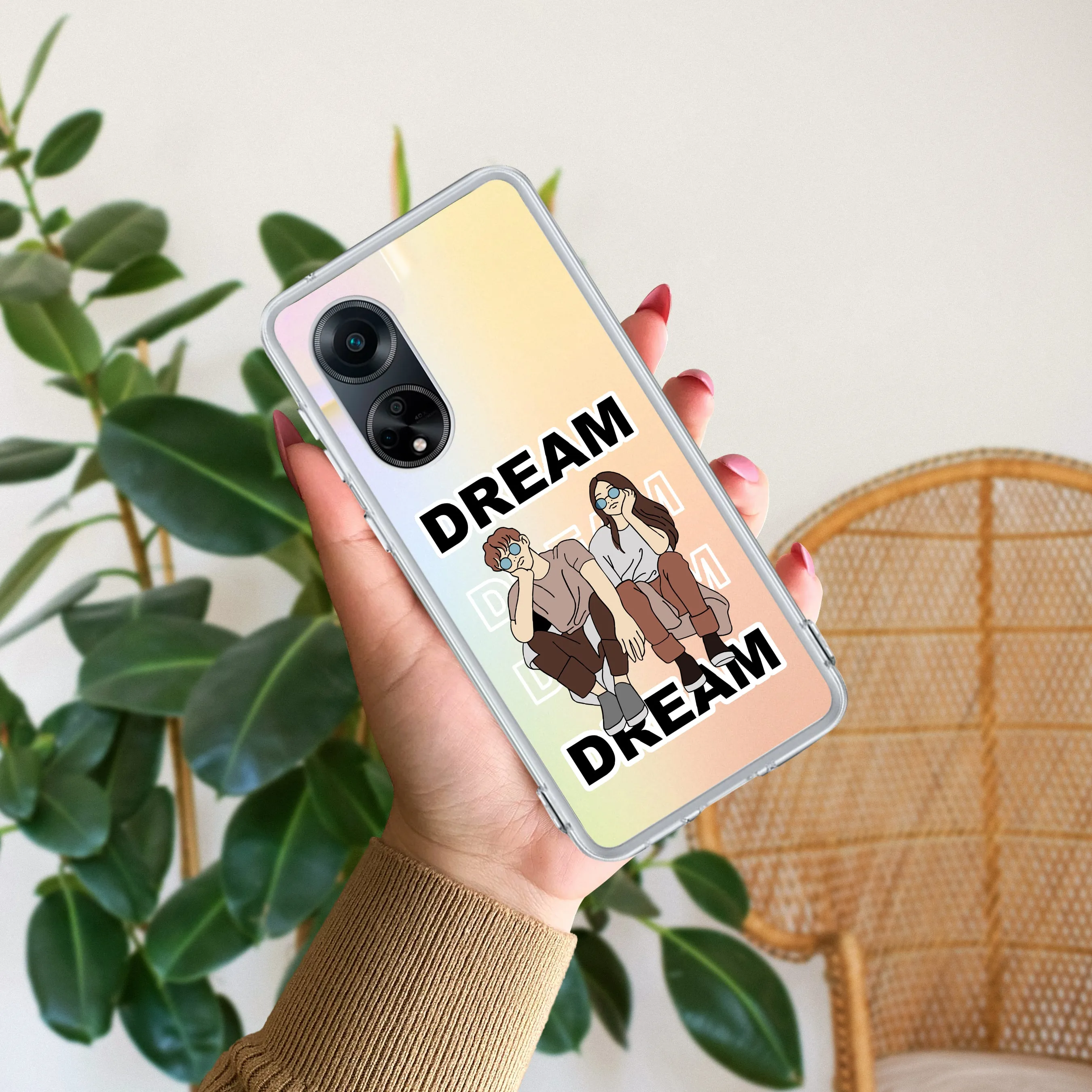 Customize Photo Transparent Silicon Case For Oppo