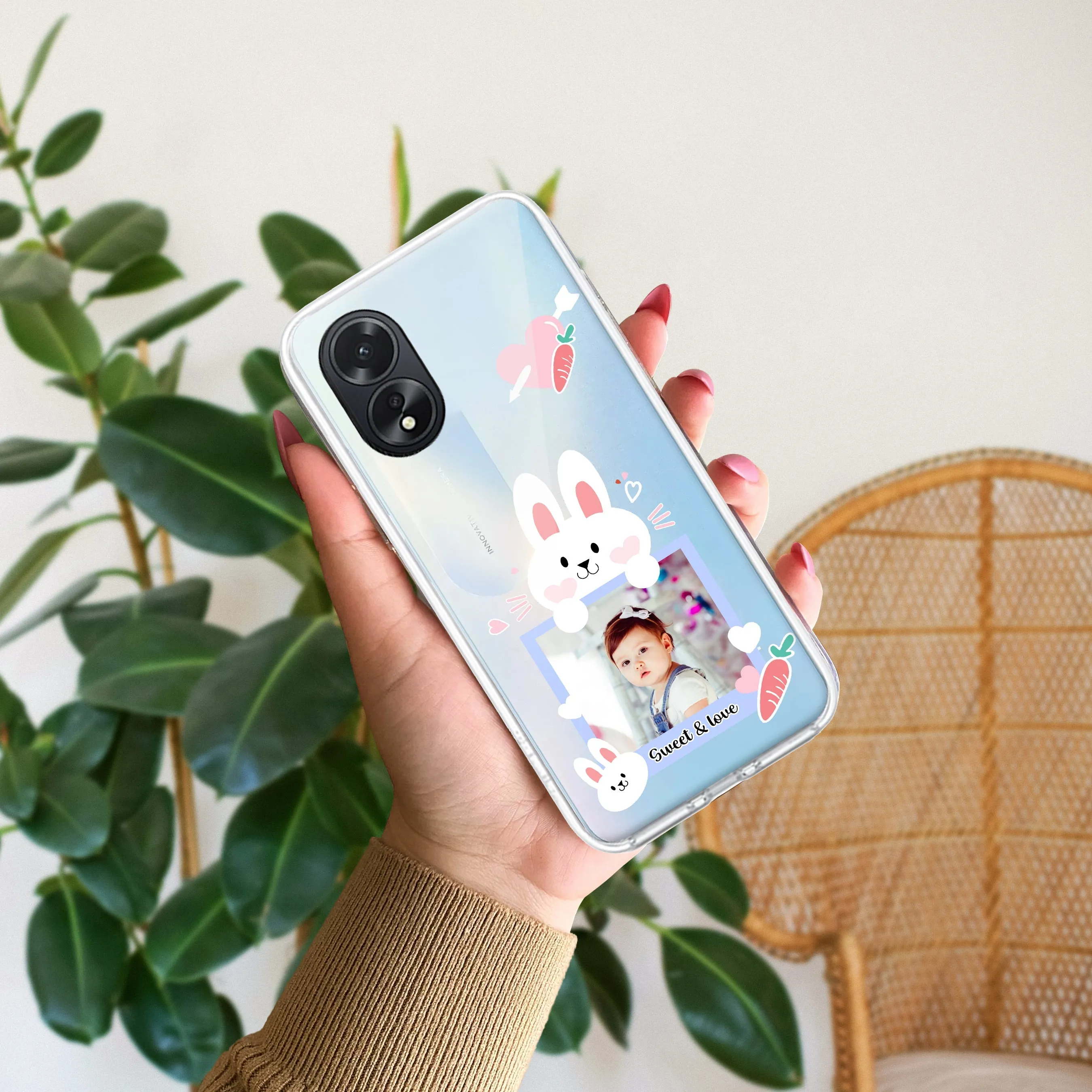 Customize Photo Transparent Silicon Case For Oppo