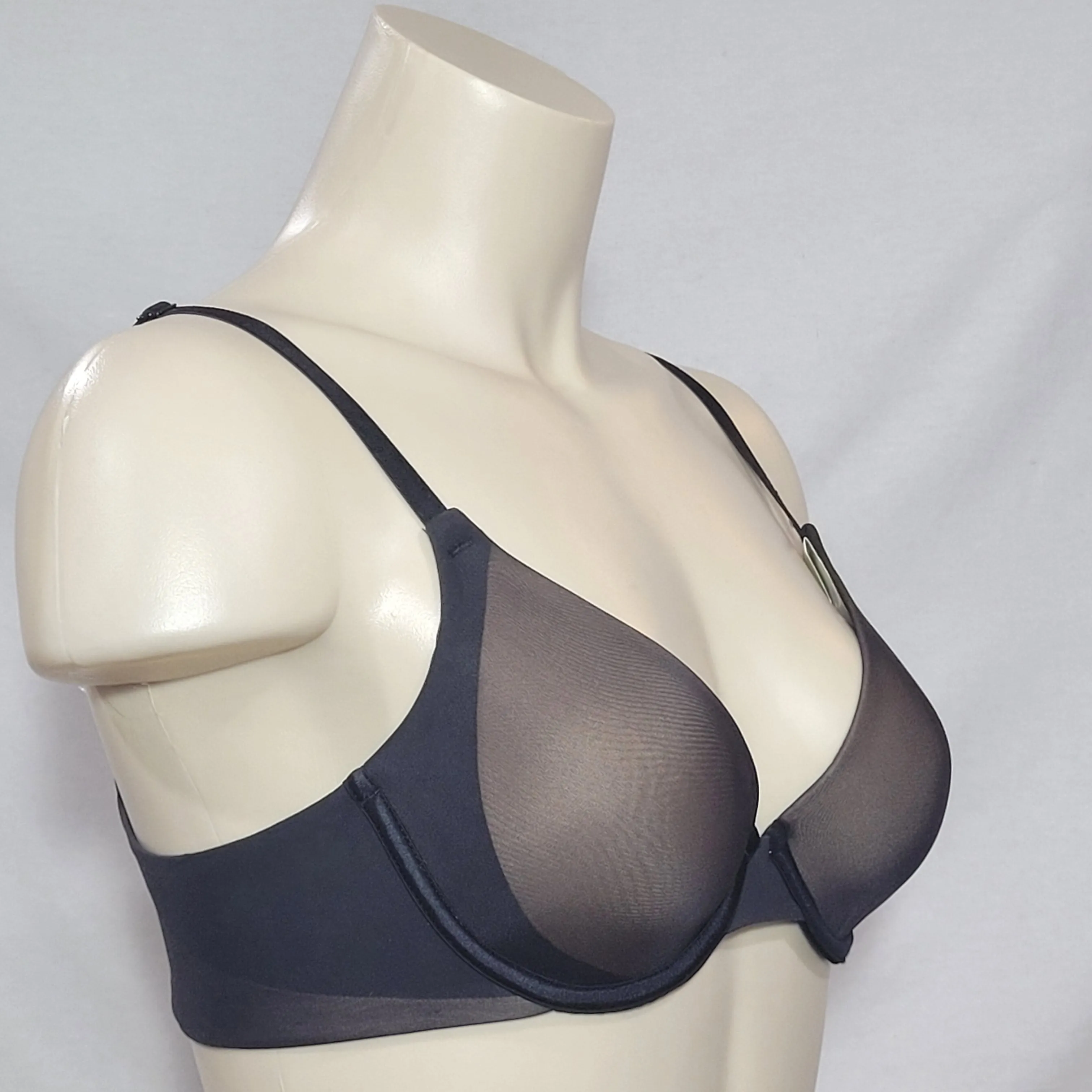 DISCONTINUED Maidenform 7321 Sensual Shapes Demi Underwire Bra 34B Black NWT