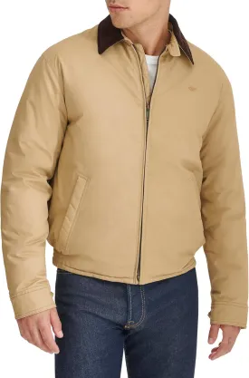 DOCKERS Men's Cotton Twill Bomber Jacket with Padded Lining