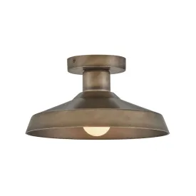 Forge Coastal Outdoor Flush Mount - Burnished Bronze