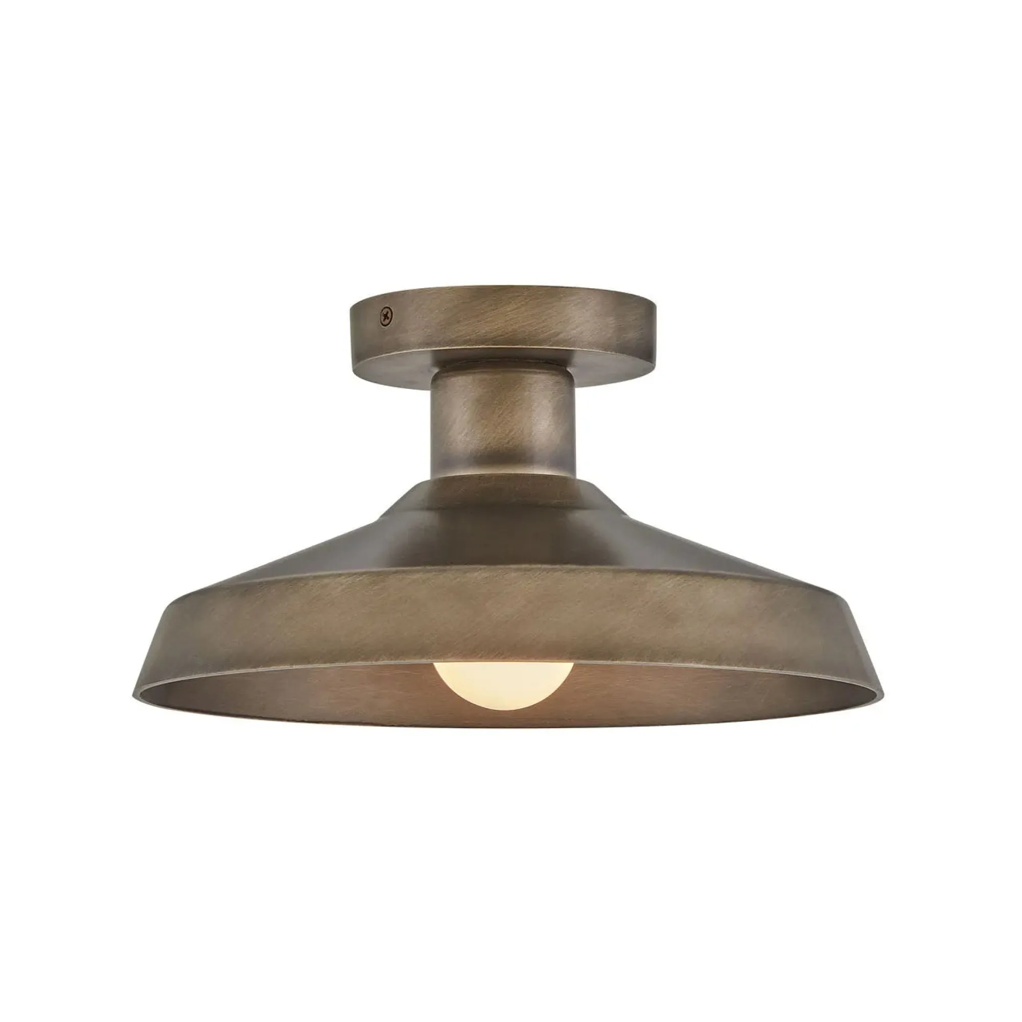 Forge Coastal Outdoor Flush Mount - Burnished Bronze