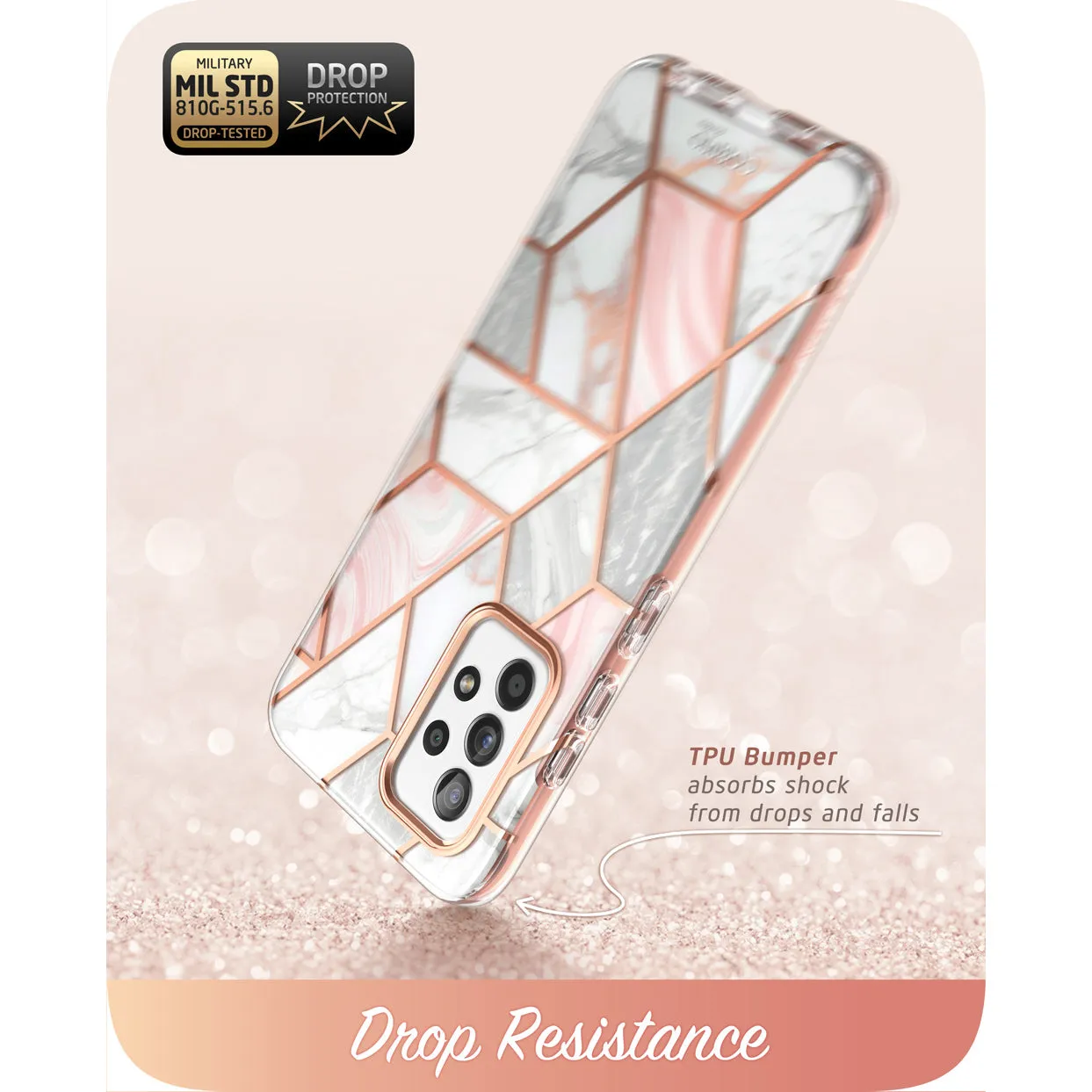 Galaxy A52 Cosmo Case - Marble Pink