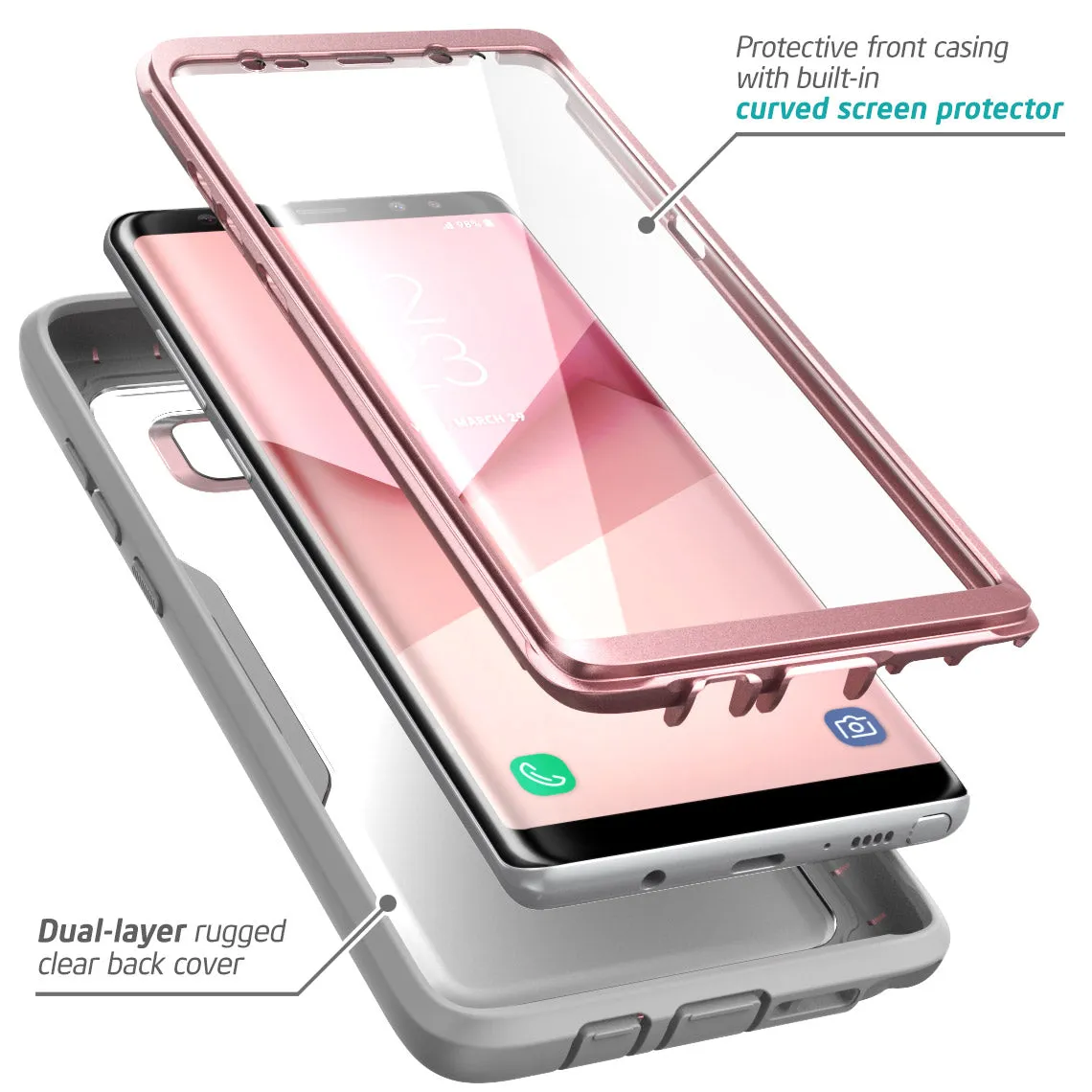 Galaxy Note 8 Magma Case - Rose Gold