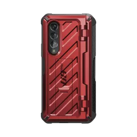 Galaxy Z Fold3 Unicorn Beetle PRO Rugged Case with S-Pen Holder-Metallic Red