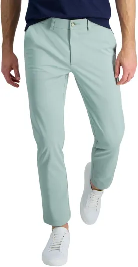 Haggar Men's Sport Travel Performance Straight Fit Flat Front Stretch Casual Pant