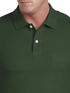 Harbor Bay by DXL Big and Tall Pocket Piqu Polo