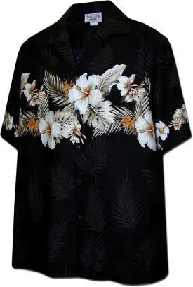 Hawaiian Shirts Cotton Hibiscus Band
