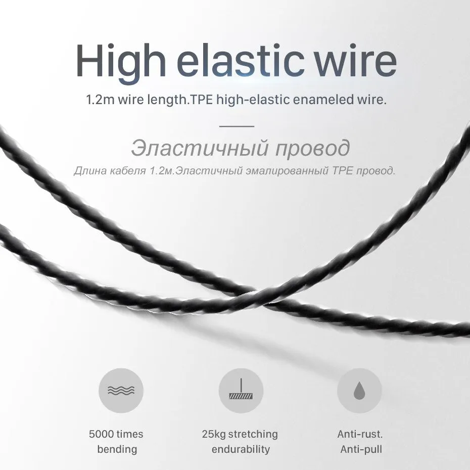 HOCO Metallic Universal Earphones with Mic Wired Headset 3.5mm Jack with Remote for Apple iPhone Samsung Xiaomi Earbuds in-Ear