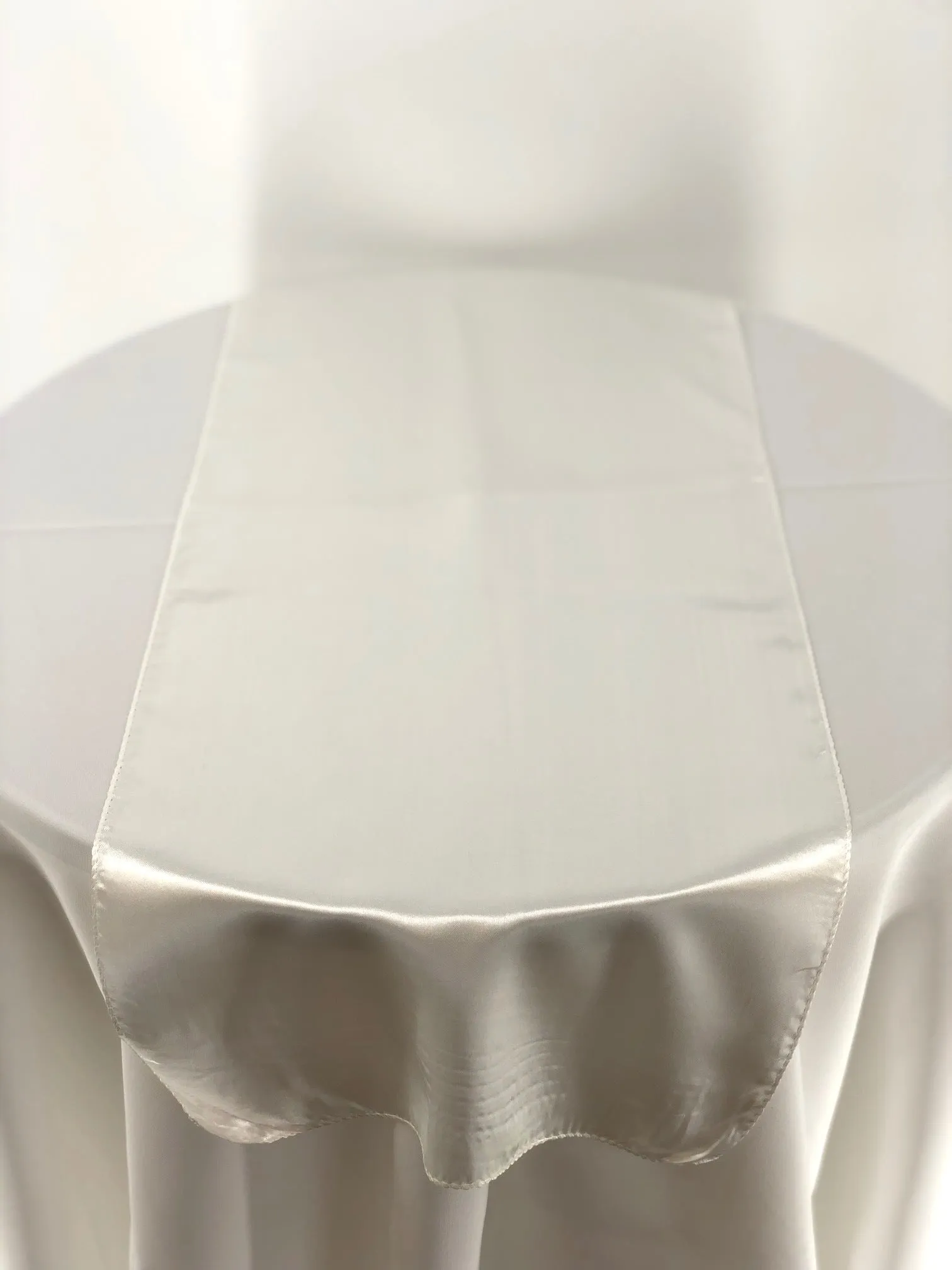 Ivory Satin Table Runners