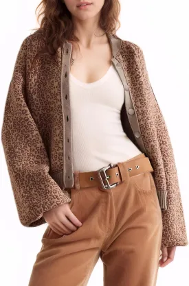 Kedera Womens Leopard Cardigan Sweaters Open Front Button Down Chunky Knit Ladies Sweater Jackets 2024 Fall Outfits