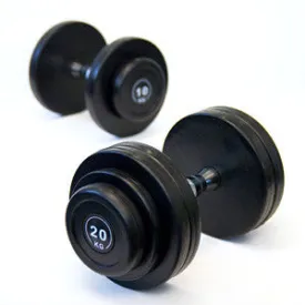 KÄSIPAINOT 2x52,5 KG KUMILEVYILLÄ