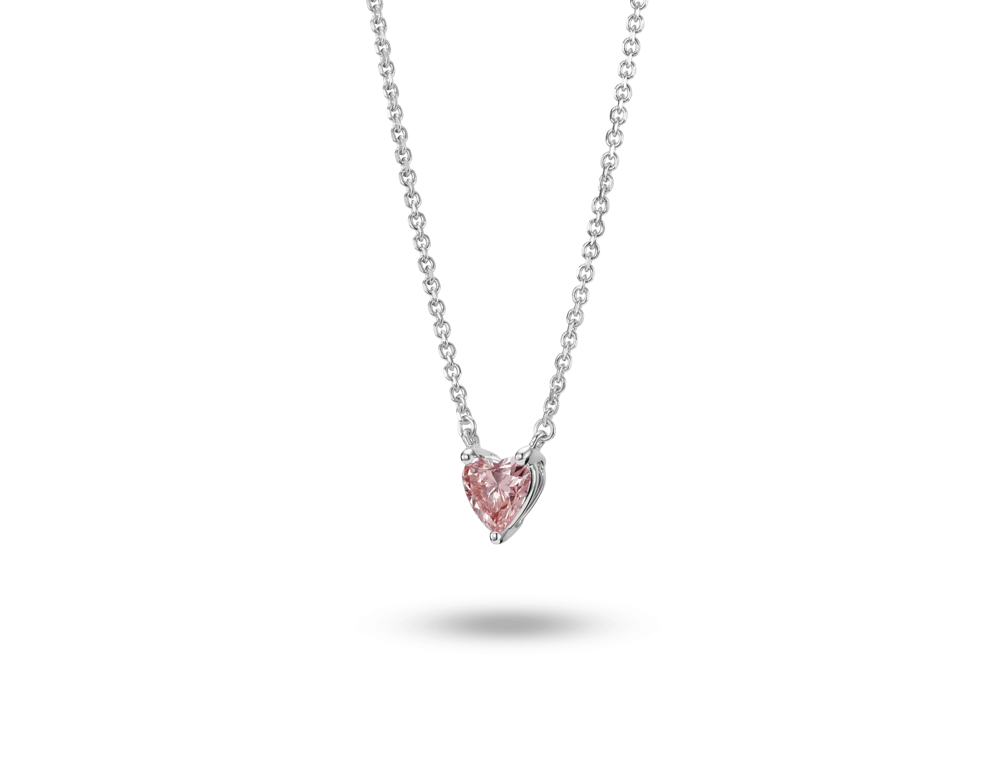 Lab-Grown Diamond ¼ct. Mini Heart Pendant | Pink