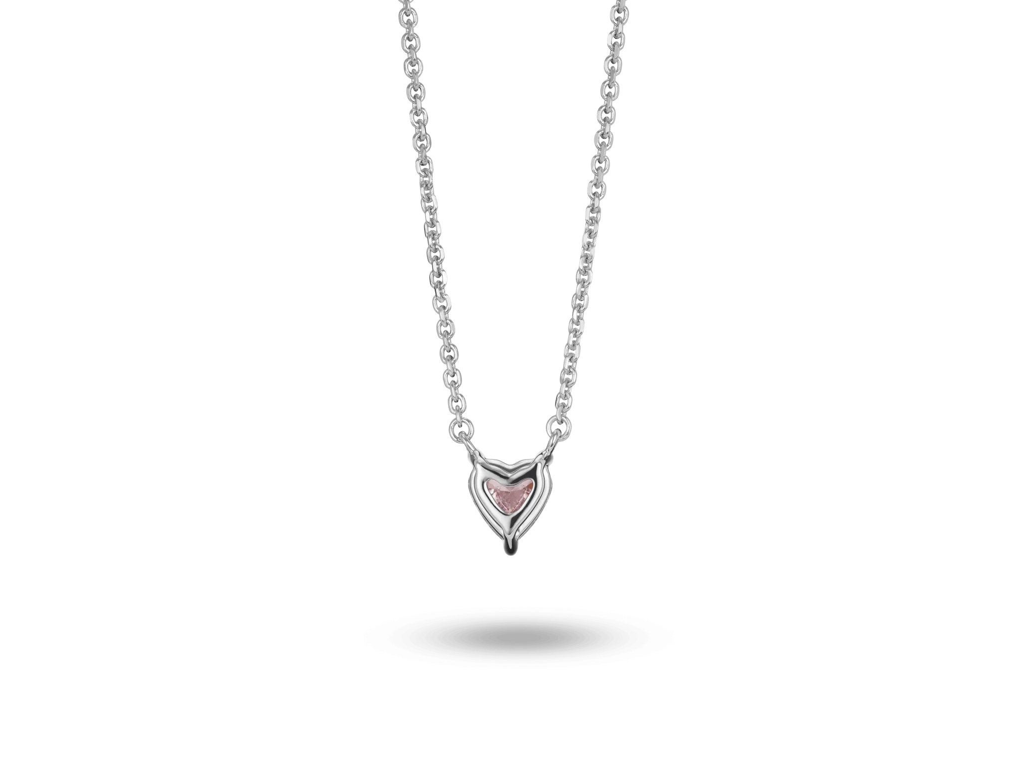 Lab-Grown Diamond ¼ct. Mini Heart Pendant | Pink