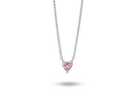 Lab-Grown Diamond ¼ct. Mini Heart Pendant | Pink