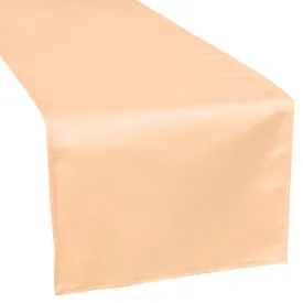 Lamour Satin Table Runner - Peach