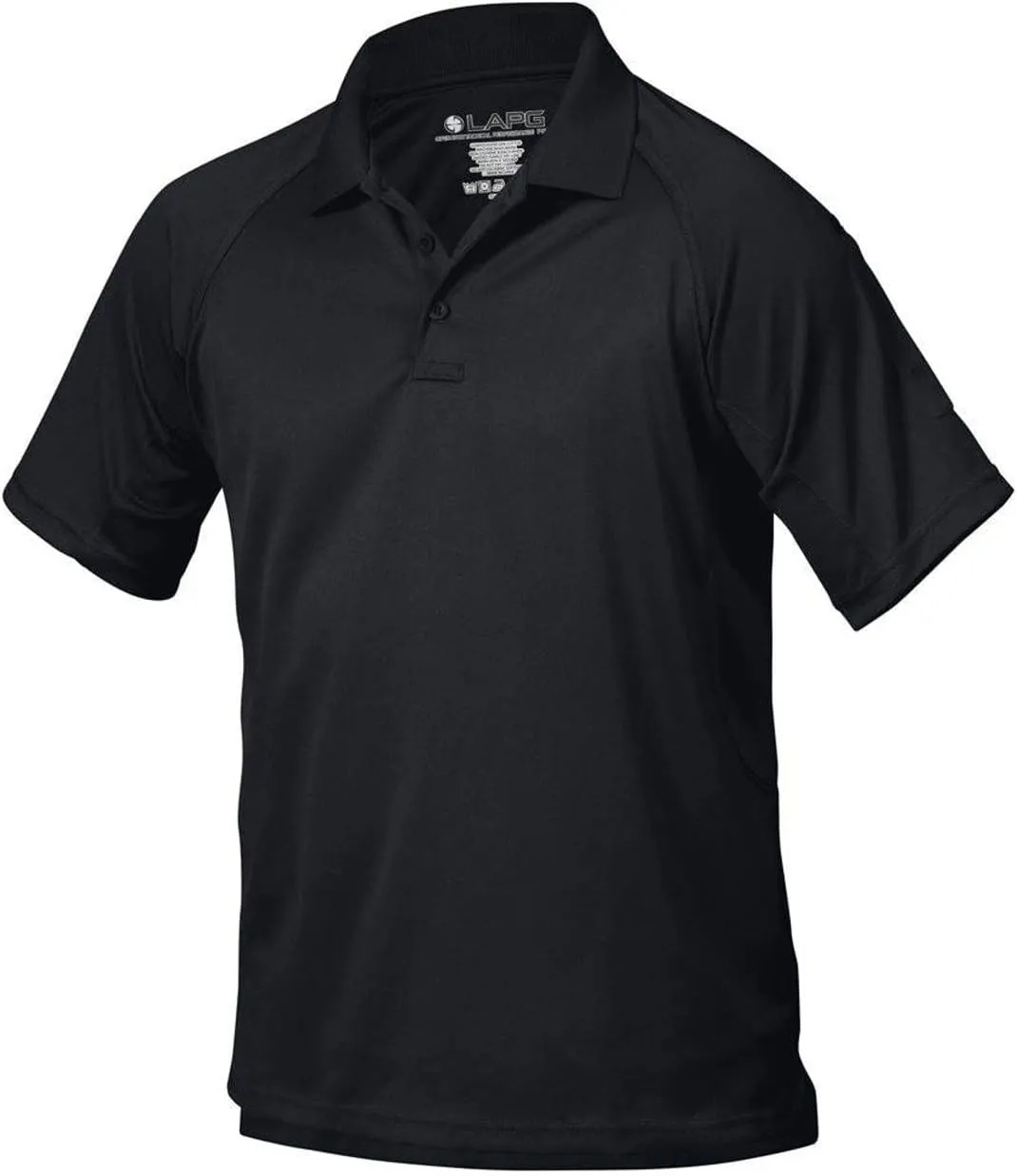 LAPG Men's Operator Tactical Performance Polo Shirt, Short Sleeve Anti-Wrinkle Lightweight Uniform Polo Shirt for Men