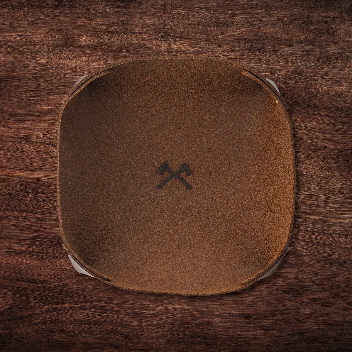 Leather Dump Tray - Brown