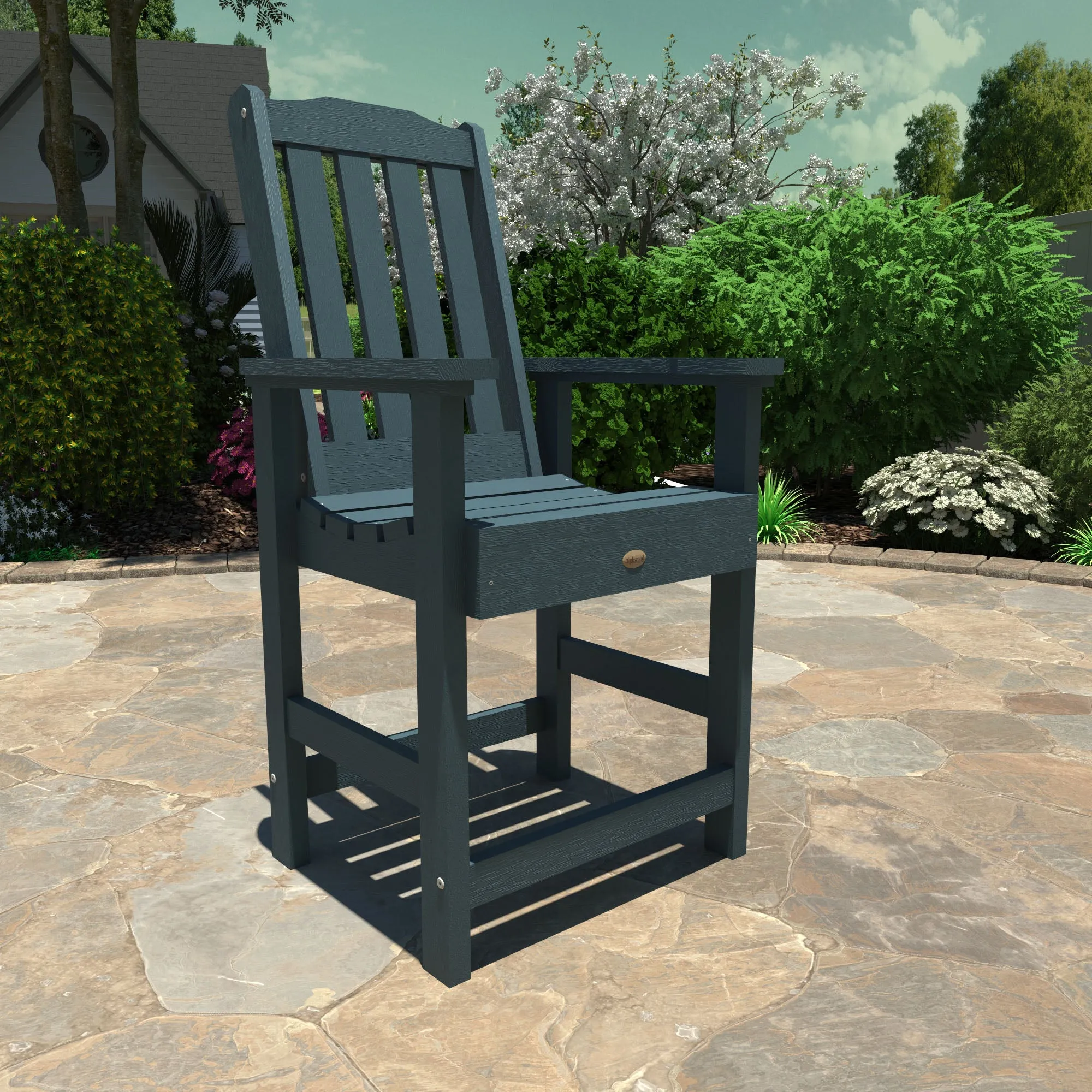 Lehigh 7pc Rectangular Outdoor Dining Set 42in x 84in - Counter Height