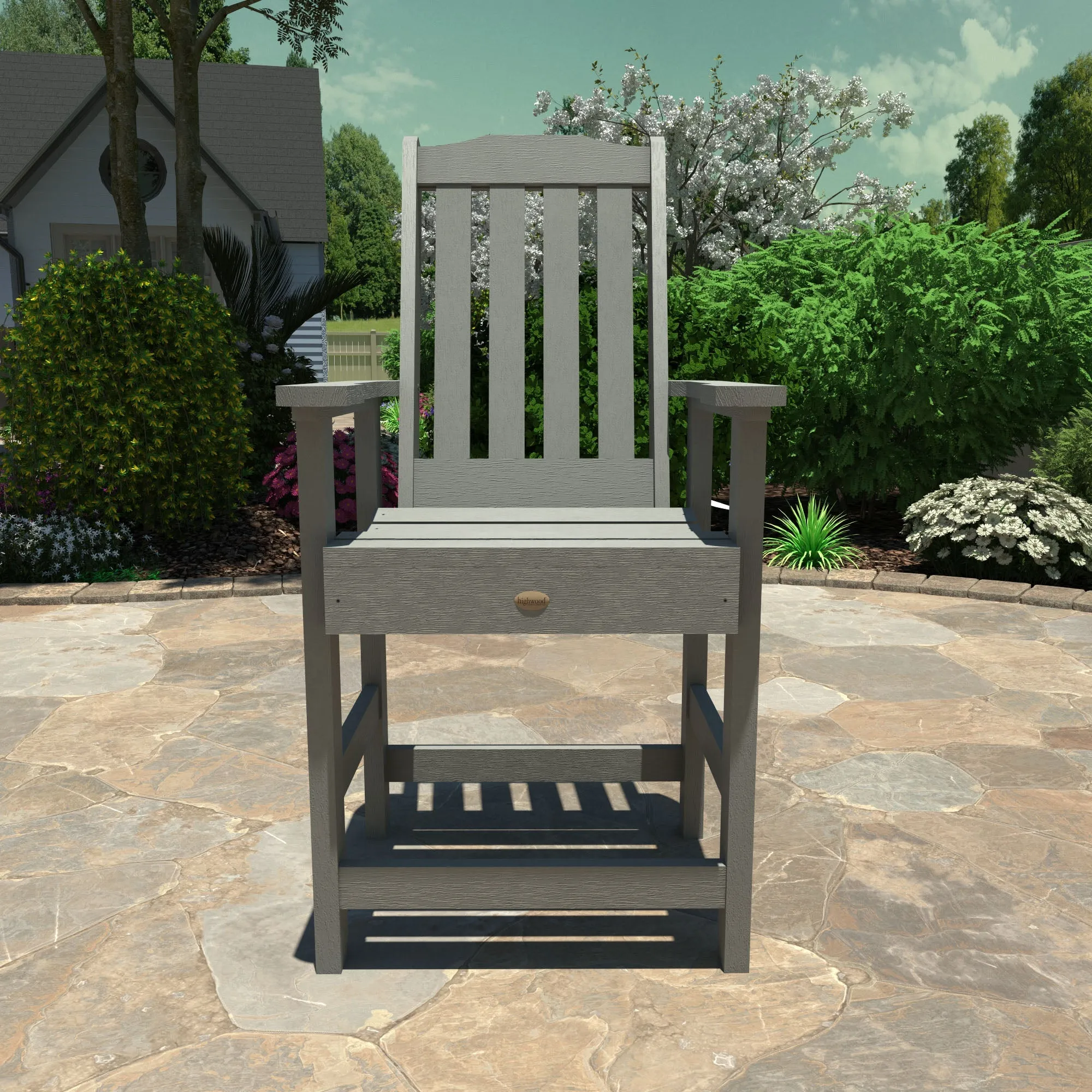 Lehigh 7pc Rectangular Outdoor Dining Set 42in x 84in - Counter Height