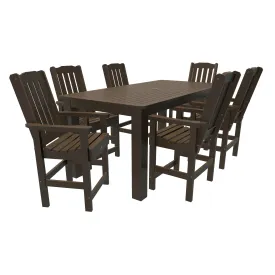 Lehigh 7pc Rectangular Outdoor Dining Set 42in x 84in - Counter Height