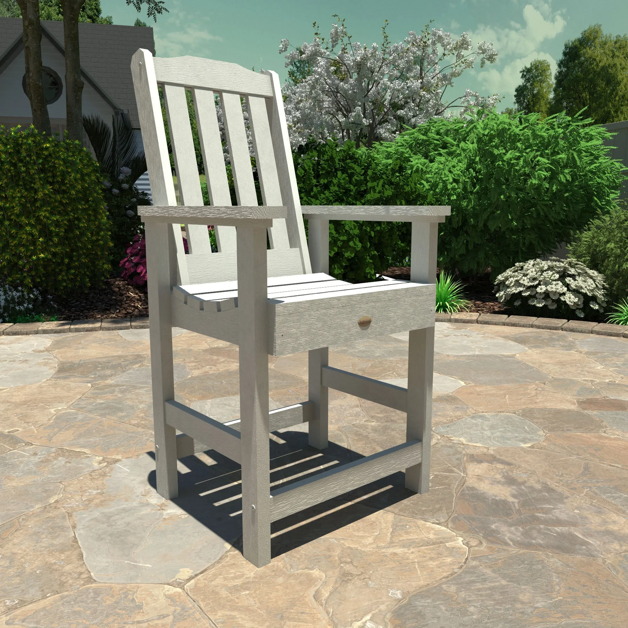 Lehigh 7pc Rectangular Outdoor Dining Set 42in x 84in - Counter Height