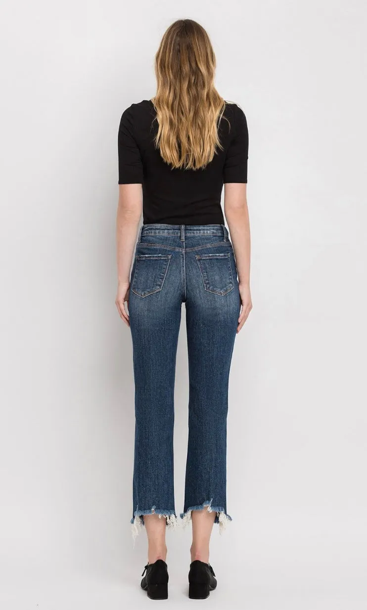 Lovervet High Rise Cropped Straight Jean