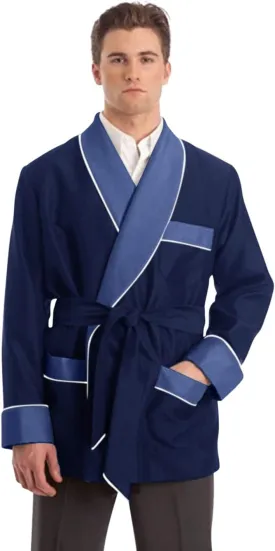 Men's Silky Satin Smoking Jacket